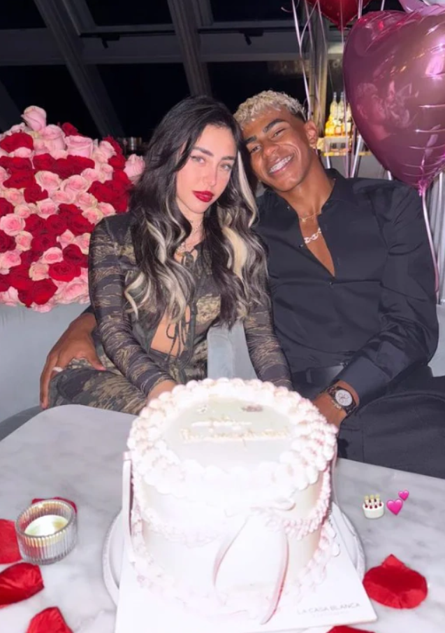 Lamine Yamal đăng ảnh chúc mừng sinh nhật Nicki Nicole trên Instagram ngày 25/8.
