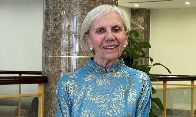 Bà Kathleen S. Magee, chủ tịch kiêm giám đốc điều hành tổ chức Operation Smile, tại Hà Nội chiều 2/9. Ảnh: Thanh Tâm