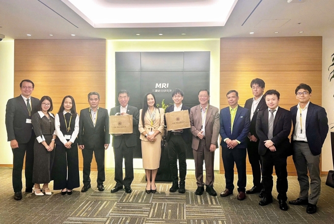 Đại diện Tập đoàn PAN và thành viên Vinaseed, VFC thăm và làm việc với Viện Nghiên cứu Mitsubishi. Ảnh: PAN
