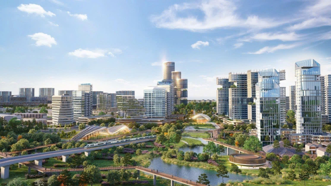 Phối cảnh Biên Hòa Đông phố, vốn đầu tư 8.600 tỷ đồng. Ảnh: EnCity