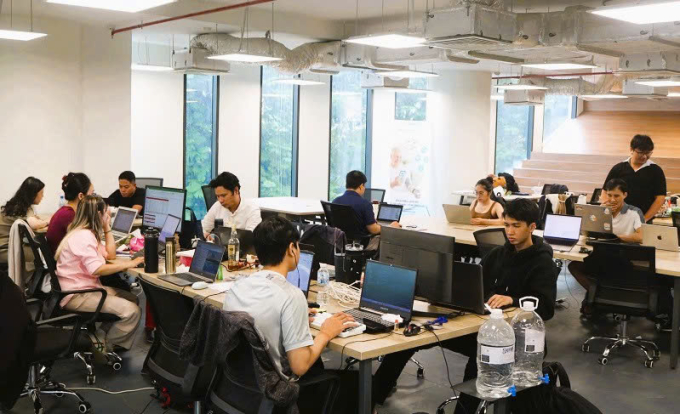 Một góc không gian làm việc tại SIHUB. Ảnh: SIHUB
