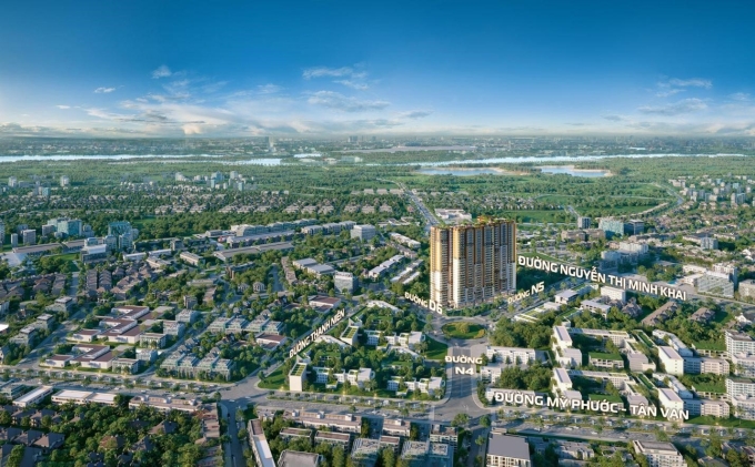 Lợi thế vị trí của dự án. Ảnh: Sai Gon High Rise