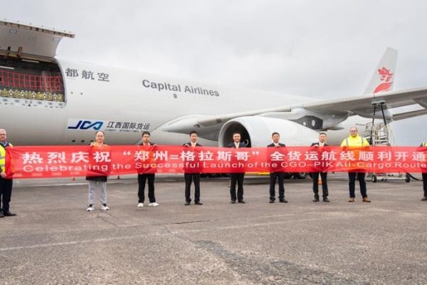 Beijing Capital Airlines: Tuyến hàng hóa Glasgow – Trịnh Châu khai trương