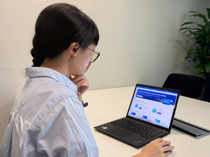 Chị Đặng Thị Ngọc Anh, Nhân viên phòng Kế toán. Ảnh: Nagase