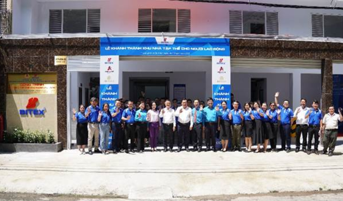 Lễ khánh thành nhà tập thể của Bitex. Ảnh: Bitex