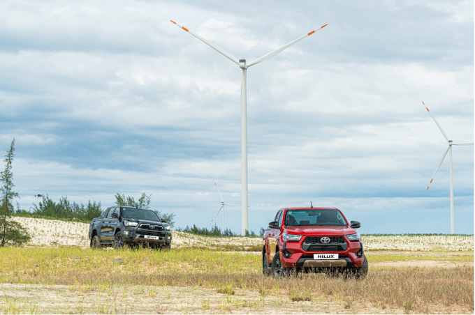 Bán tải Hilux nhận hỗ trợ 50% lệ phí trước bạ. Ảnh: TMV