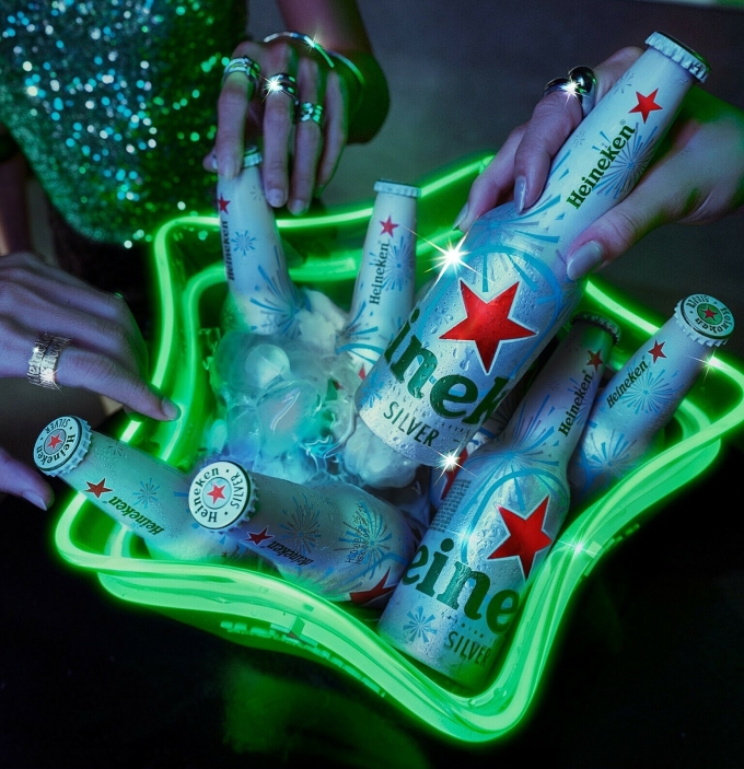 Heineken Silver phiên bản chai nhôm mới. Ảnh: Men’s Folio