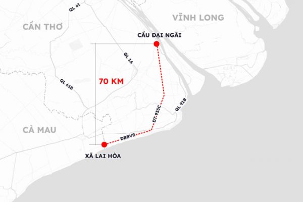70km Đường Vĩnh Long – Cần Thơ – Cà Mau: Dự án Kết Nối