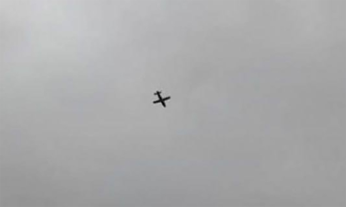 Tên lửa Ukraine bay qua tỉnh Bryansk, Nga ngày 21/10. Ảnh: RusVesna