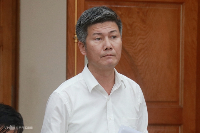 Ông Bùi Ngọc Kính tại hội nghị, sáng 31/10. Ảnh: Võ Hải