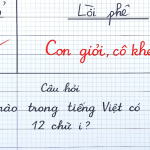 Đố vui chữ Việt: Từ nào có 12 chữ “i”?