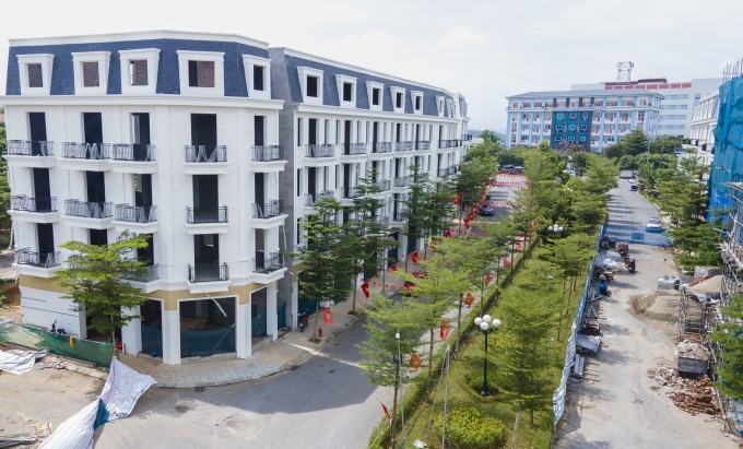 Tiến độ dự án Cẩm Khê Central Park hòi tháng 10. Ảnh: CĐT