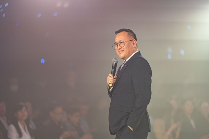 Ông Angus Liew, Chủ tịch Gamuda Land Việt Nam chia sẻ về kế hoạch mới của doanh nghiệp tại sự kiện. Ảnh: Gamuda Land