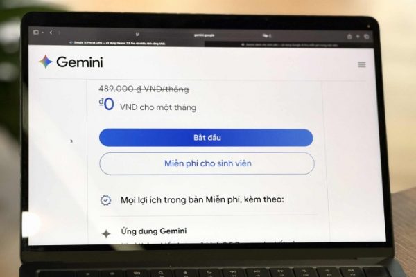 Google tặng gói AI trị giá 6 triệu cho sinh viên Việt Nam