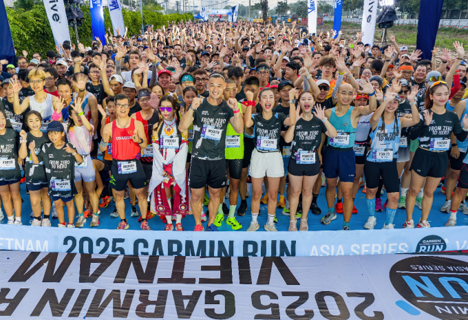 Gần 6.000 runner chinh phục đường chạy Garmin Run Vietnam. Ảnh: Garmin