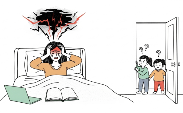Đau đầu bộc phát: Mất kiểm soát và quát tháo con – Giải pháp nào?