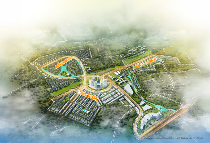 Quy hoạch khu đô thị Hồng Hạc City. Ảnh: PMH