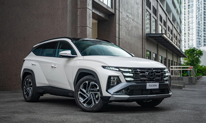 Bản nâng cấp giữa chu kỳ của Tucson tại Hà Nội. Ảnh: HTC