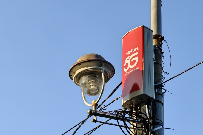 Một trạm phát sóng 5G tại Đà Nẵng. Ảnh: Trọng Đạt