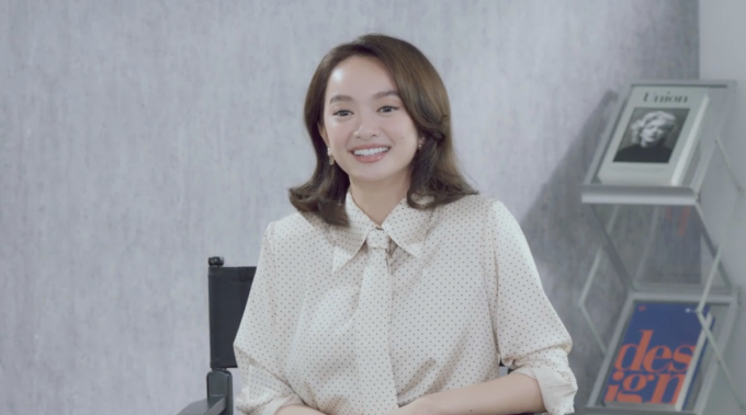 Kaity Nguyễn chia sẻ tại tập 1 của chuỗi vodcast. Ảnh: NVCC