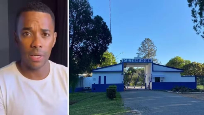 Robinho chia sẻ về cuộc sống tại nhà tù P2 Tremembe, Brazil, hôm 28/10. Ảnh: Globo