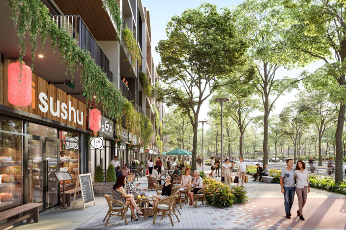 Không gian kinh doanh tại dự án. Ảnh: Gamuda Land