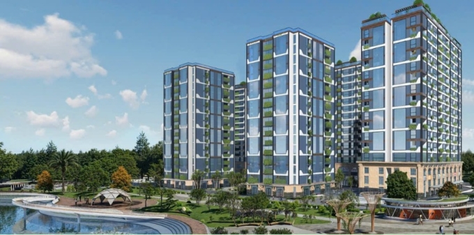 Phối cảnh tổng thể dự án Platinum Long Biên. Ảnh: CĐT