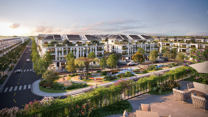 Không gian nội khu dự án Salacia Villas. Ảnh: VinaLiving