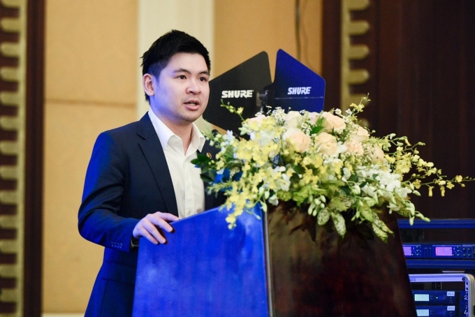 Ông Đỗ Vinh Quang phát biểu trong lễ ra mắt. Ảnh: T&T Group