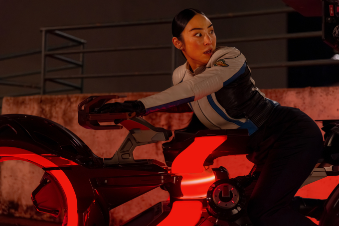 Greta Lee trong phim Tron: Ares. Ảnh: Disney Studios