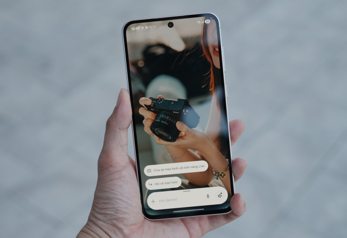 Tính năng chia sẻ màn hình trên Galaxy A56 5G. Ảnh: Samsung