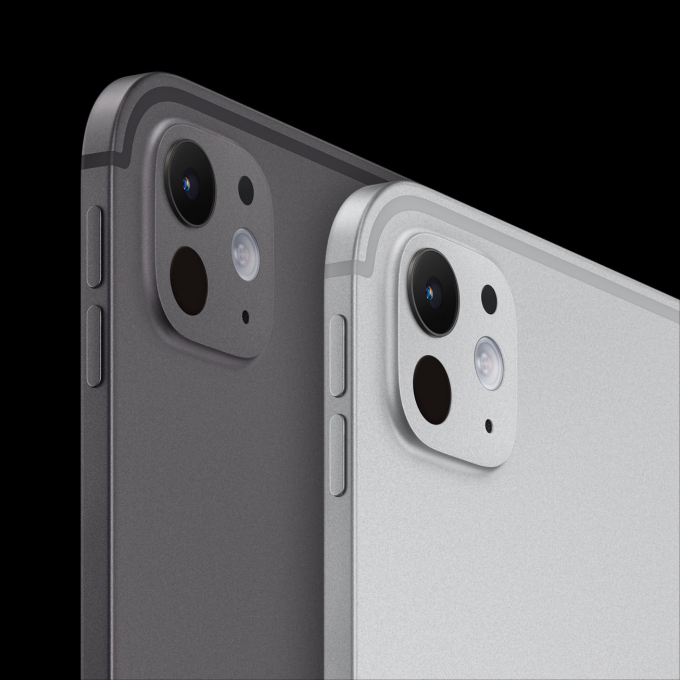 Hai lựa chọn màu sắc là đen và bạc trên iPad Pro mới.
