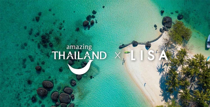 Ảnh quảng cáo Lisa trở thành đại sứ du lịch Thái Lan của TAT. Ảnh: TAT