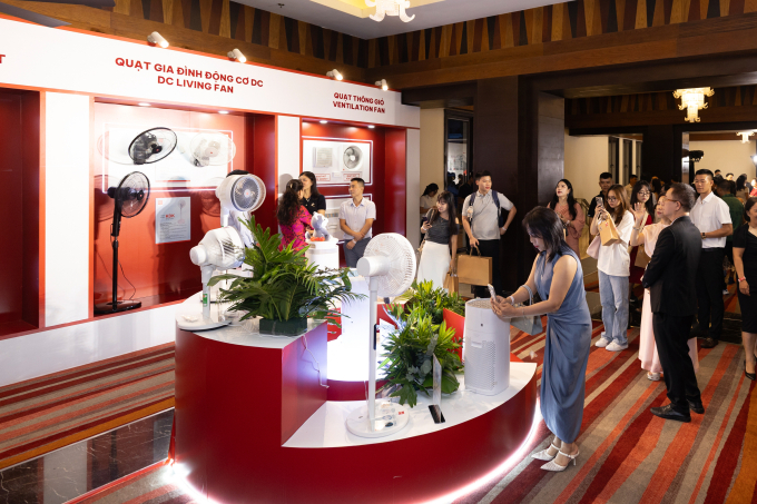 Các dòng sản phẩm quạt động cơ DC thế hệ mới của đơn vị. Ảnh: KDK