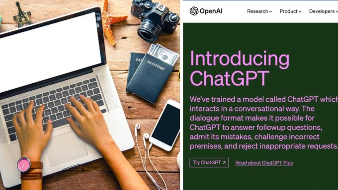 Nhiều du khách đã lên mạng hỏi chat GPT về kế hoạch đi du lịch, thay vì thông qua tư vấn từ các đơn vị lữ hành. Ảnh: Fusionchat