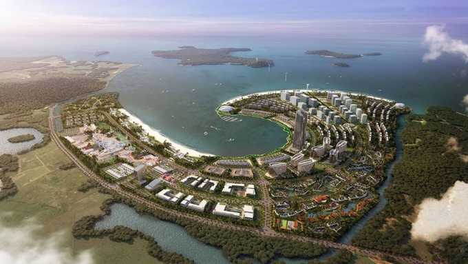 Phác thảo dự án khu đô thị Ream City của Prince Group ở Sihanoukville. Ảnh: tradelinkmedia.biz