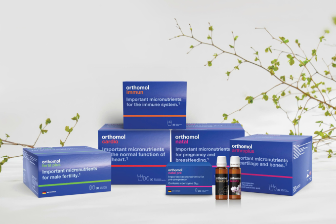 Các sản phẩm của Orthomol. Ảnh: Orthomol