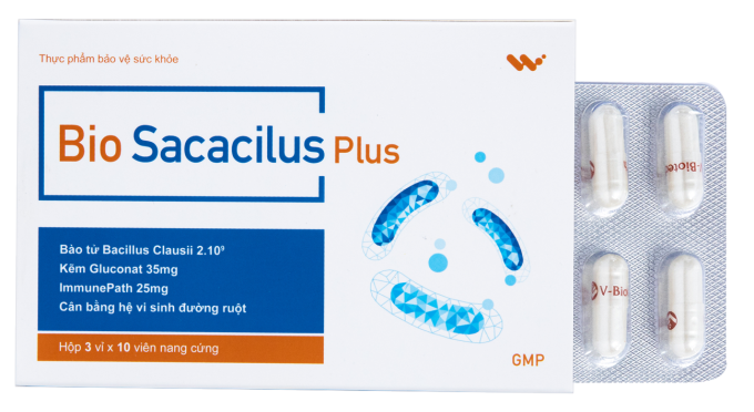 Sản phẩm Bio Sacacilus Plus. Ảnh: Dược phẩm Hưng Việt