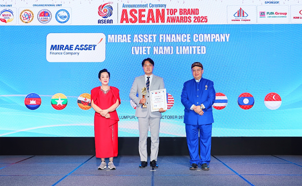 Mirae Asset lọt top 10 sản phẩm, dịch vụ chất lượng ASEAN