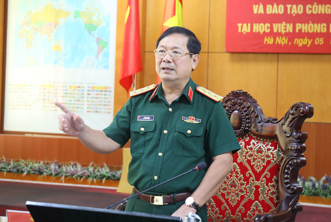 Thượng tướng Lê Huy Vịnh. Ảnh: MOD