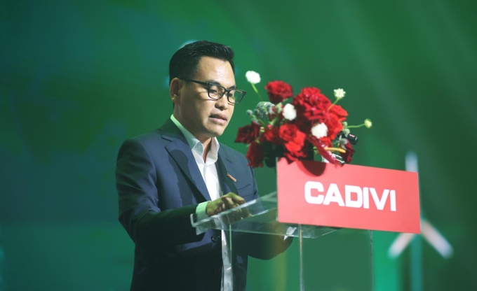 Ông Hồ Quang Nhân, Tổng giám đốc Cadivi chia sẻ về hành trình 50 năm phát triển. Ảnh: Cadivi