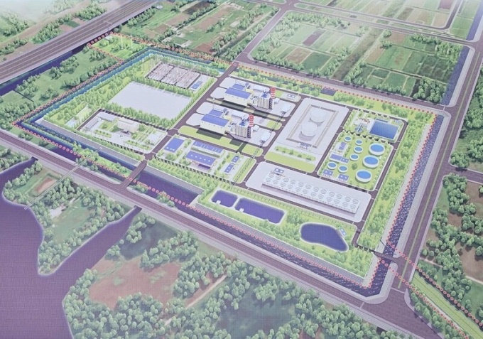 Phối cảnh dự án Nhà máy nhiệt điện LNG Thái Bình. Ảnh: TTVN Group