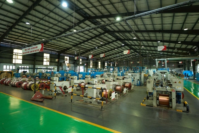 Các sản phẩm của doanh nghiệp được sản xuất tại nhà máy với công nghệ hiện đại. Ảnh: Cadivi