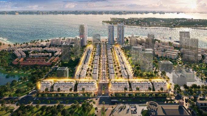 Phối cảnh các phân khu tại Hạ Long Marina. Ảnh: BIM Group