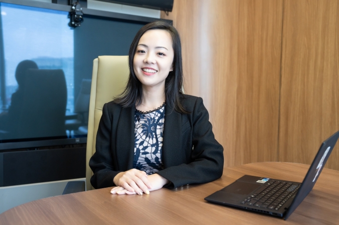 Jenn Ye chia sẻ về chương trình Thạc sĩ Khoa học hành vi và Khoa học thực thi trong Y tế. Ảnh: Tùng Đinh