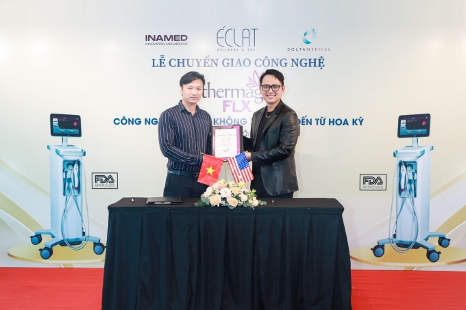 Sự kiện đánh dấu cột mốc quan trọng trong hành trình đưa công nghệ trẻ hóa da không xâm lấn nổi tiếng của Mỹ đến gần khách hàng Việt của Éclat. Ảnh: Inamed