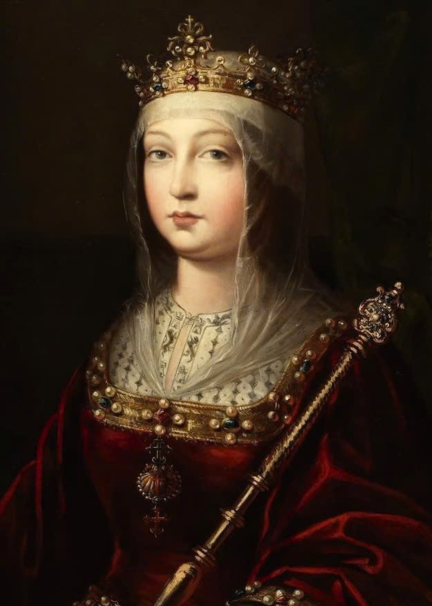 Nữ hoàng Isabella I của Castile, Tây Ban Nha là một trong những hình ảnh biểu tượng của quân hậu trong cờ vua. Ảnh: Wikipedia