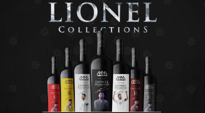 Dòng rượu vang cao cấp mang tên GOAT 10 của Lionel Messi.