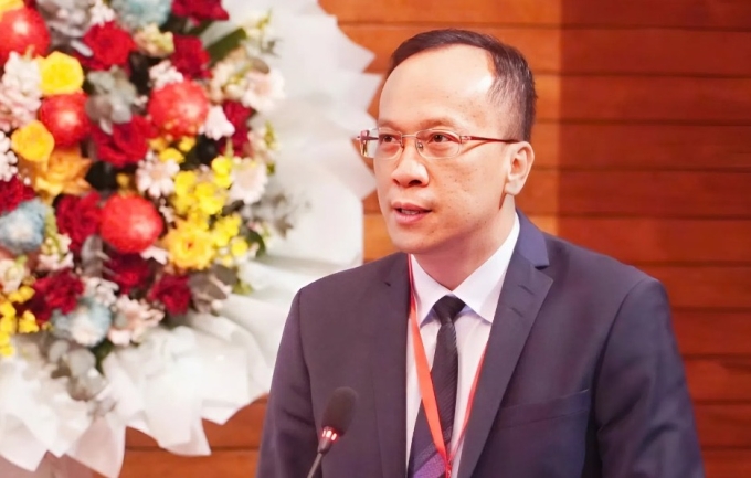 TS.BS Lê Tuấn Anh, Giám đốc Trung tâm Ung bướu, Bệnh viện Chợ Rẫy, tại hội nghị khoa học kỹ thuật ngày 2/10. Ảnh: Bệnh viện cung cấp