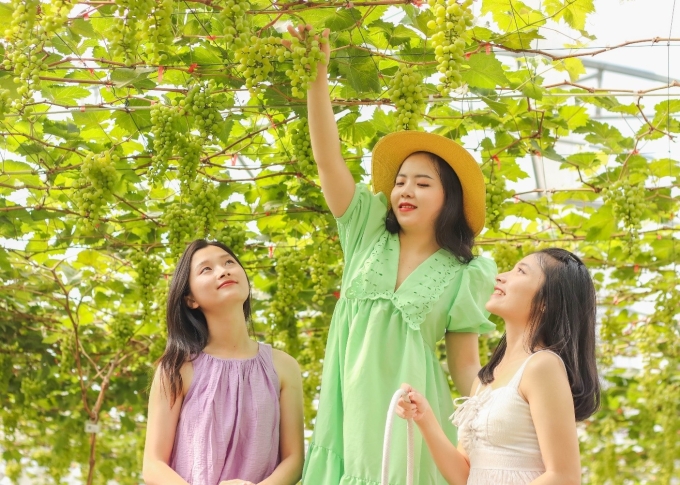 Khách tham quan Suối Tiên Farm. Ảnh: Suối Tiên